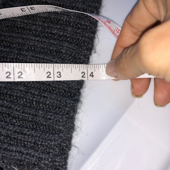 Caslon M Cardigan Knit Black White Grey Ornament - Picture 8 of 8